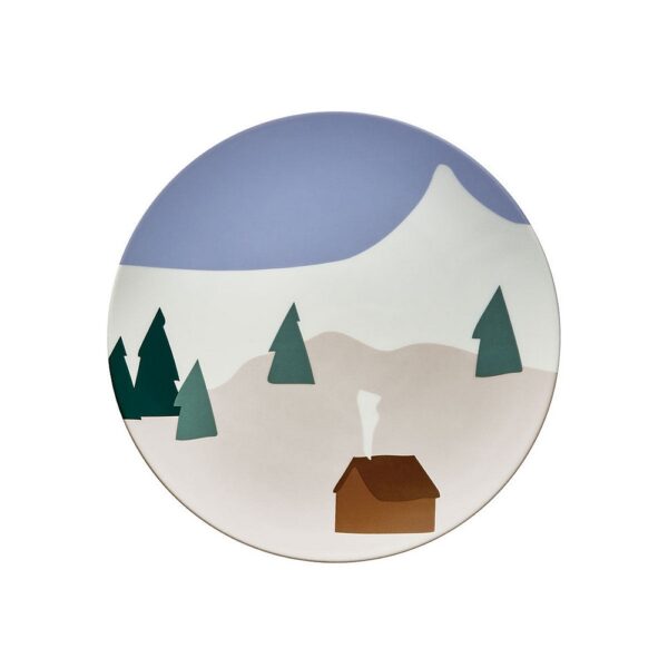 Set of 6 Round Plates 23cm - Destination Montagne - Image 3