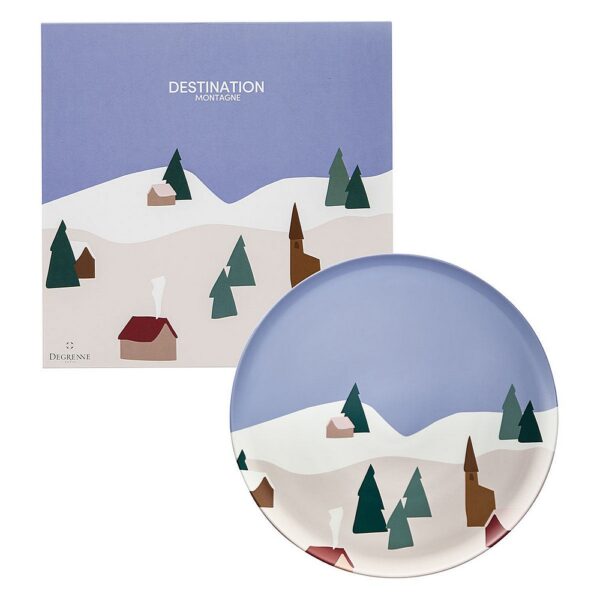 Round Shared Plate 32cm -Destination Montagne