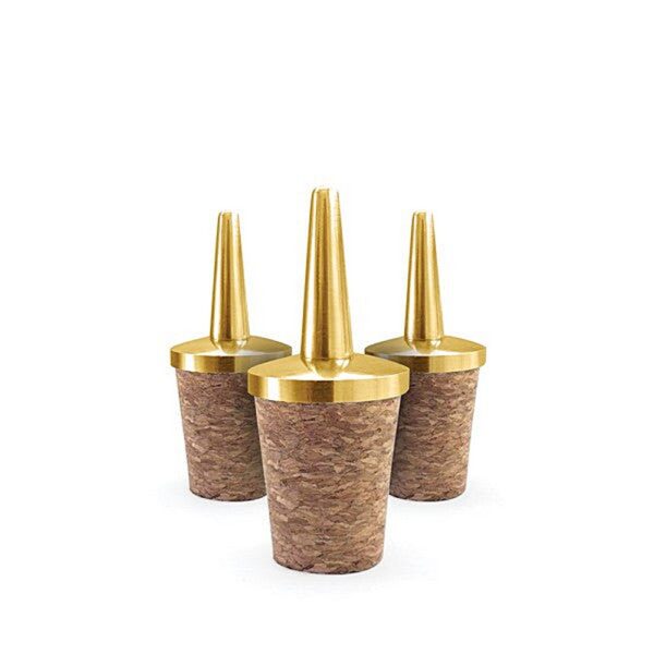 Pourer for Dash bottle - Premium Cork - Gold Plated - Image 2