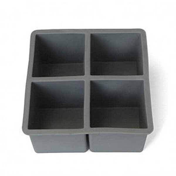 Ice Cube Tray, Square - Rubber Gray - Image 2