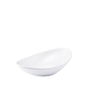 Oval Melamine Dish 60ml, White