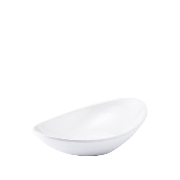 Oval Melamine Dish 60ml, White