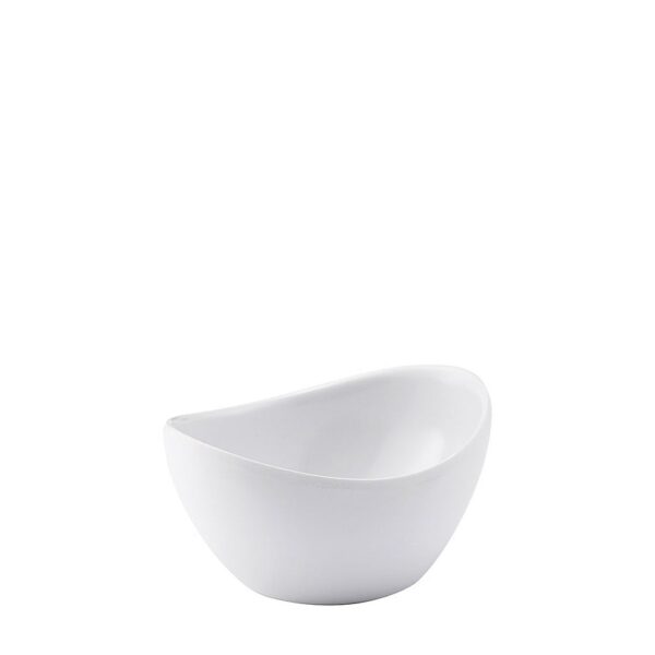 Oval Melamine Bowl 60ml, White