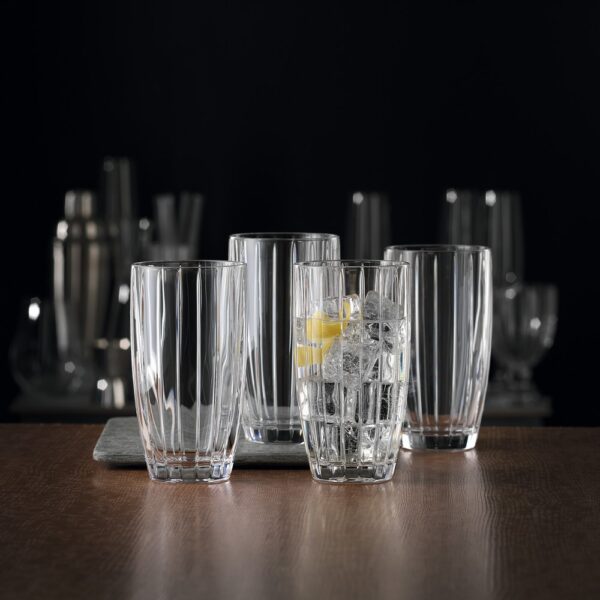 Milano Long Drink Crystal Glass 412ml - Image 2