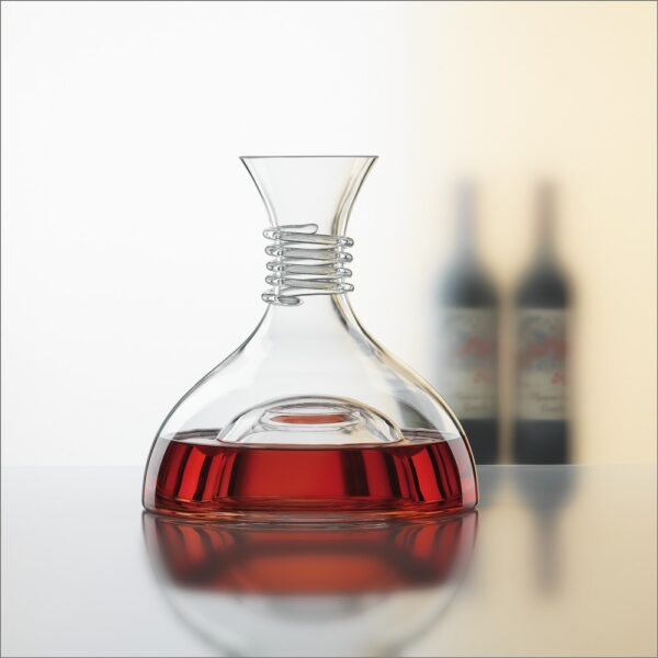 Decanter Wine with Ice Container Crystal Glass 1000ml - Image 3