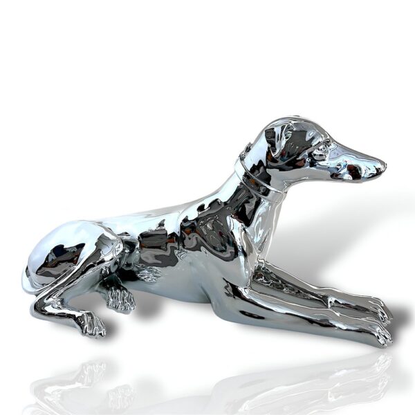 Laying Dog Resin Statue - Image 2