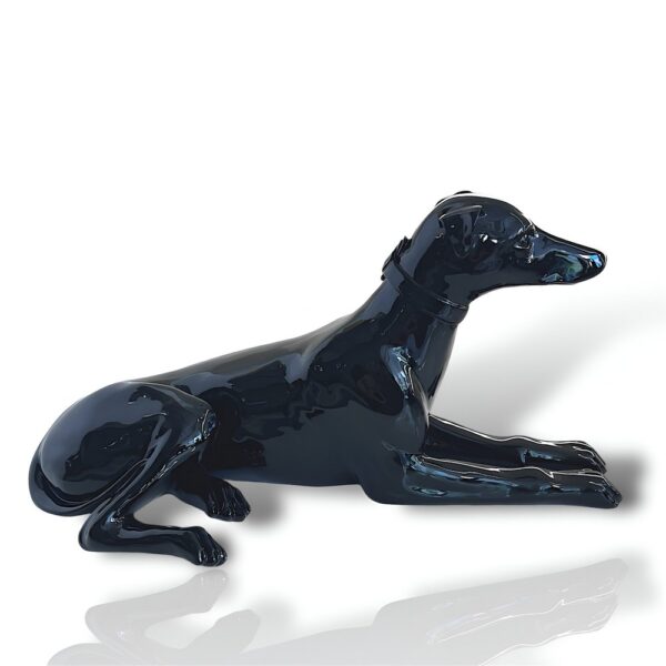 Laying Dog Resin Statue