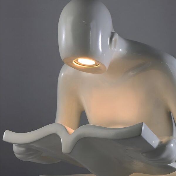 Reader Fiberglass Lamp Sculpture - Image 2