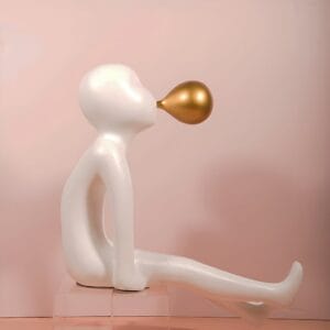 Bubble Blowing Resin Statue