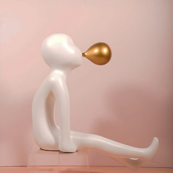 Bubble Blowing Resin Statue