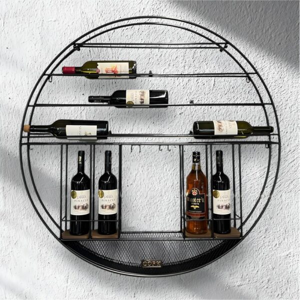 Circular Metal Wine Rack