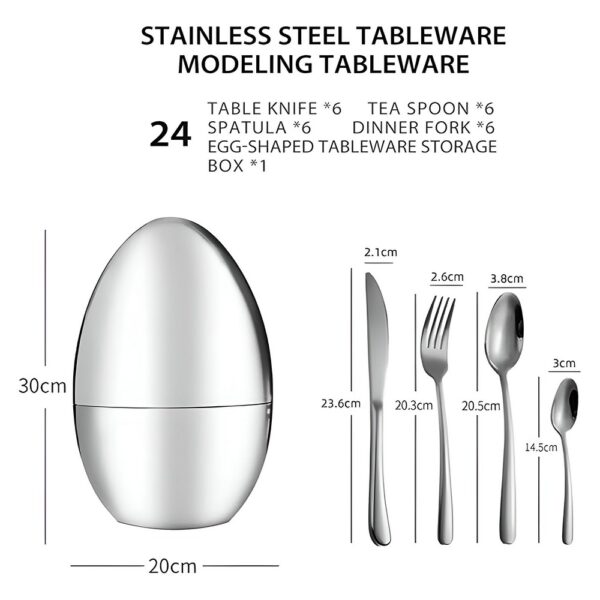 Stainless Steel Cutlery Set Of 24Pcs