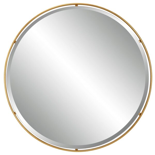 Bloom Arc Gold Mirror