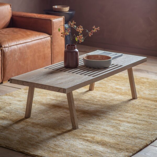 Hollow Wooden Coffee Table