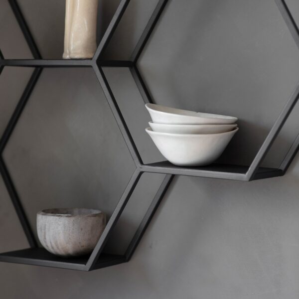 Black Honeycomb Display Shelf - Image 2