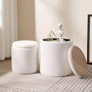 Lavish Pouf with storage, Sold Seperately