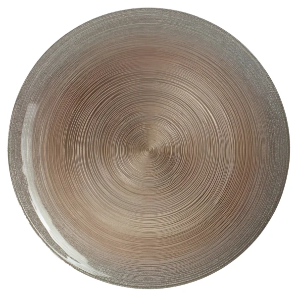 Presentation Plate Jem Set of 6 Rose & Gold 33cm