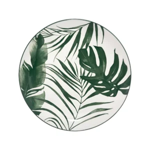 Dessert Plate Set of 6 Palm Green 19cm