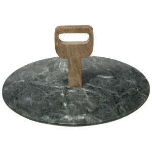 Green Harmony Presentation Dish Marble