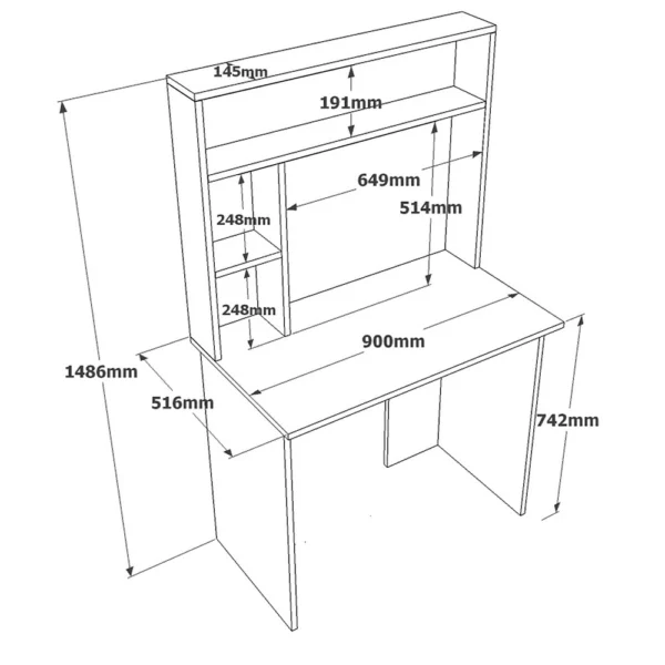 Qalvo Study Desk - Image 4
