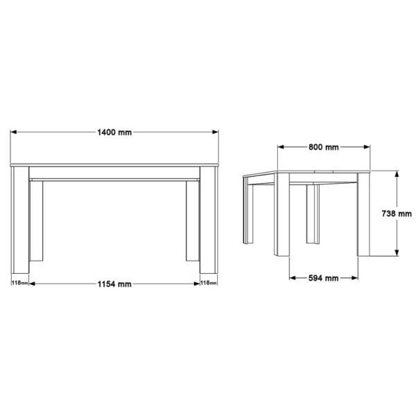 Zentro Dining Table - Image 5