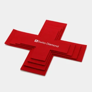 Felt Pan Protector Red Swiss Diamond