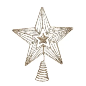 Treetop star champagne