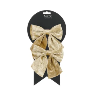Bow champagne 2pcs 13cm