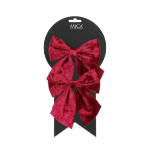 Bow d red 2pcs 13cm