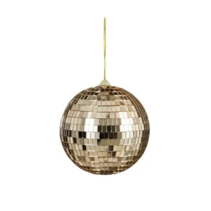 Ornament mirror ball champagne