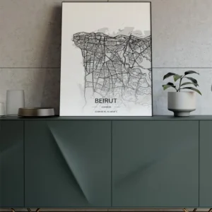 Sook's Beirut map Art Print