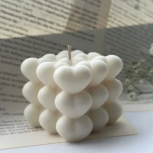 Heart Bubble Candle