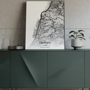 Sook's Dbayeh map Art Print