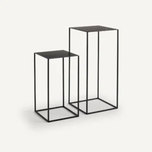 Arlo Set of 2 Lacquered Metal Nesting Tables