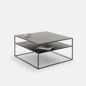Halen Square Steel and Metal Coffee Table