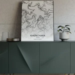 Sook's Khenchara map Art Print