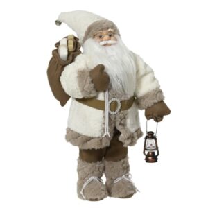 Santa polyester plastic body with white coat