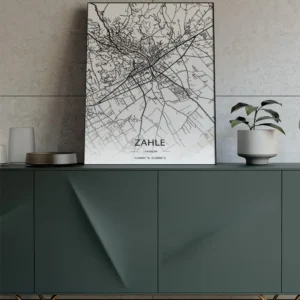Sook's Zahle map Art Print