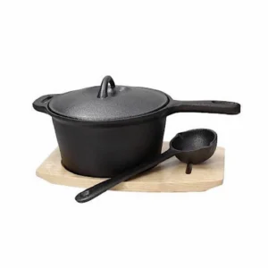 Casserole 18cm with Lid Wood Base Fusion Taste