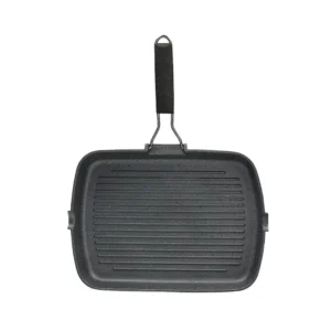 Rectangular Grill 34cm Mythos Marble Nero Floatec