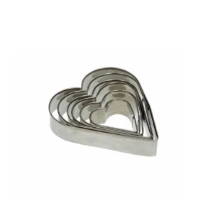 Set of 6 Cookie Cutters Heart Mythos