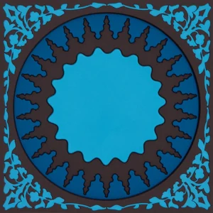 Bottle Holder Mosaic Blue