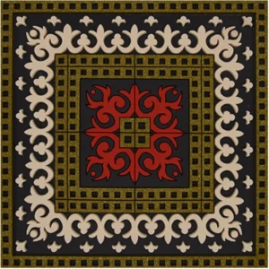 Coaster Sejjadeh Zen Red