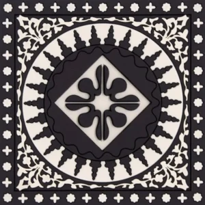 Coaster Mosaic Black & White