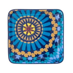 Square Platter Small Moucharabieh Blue