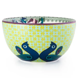 Bowl Porcelain Birds of Paradise