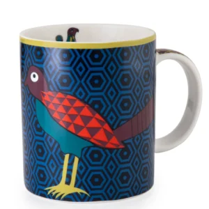 Straight Mug Porcelain Birds of Paradise