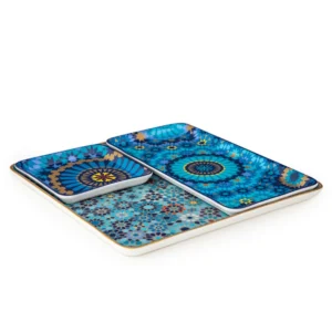Platter Moucharabieh Blue - Combo of 4