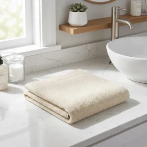 Blomus Ivory Hand Towel Set - Luxurious 2-Piece Cotton Set for Modern Bathrooms
