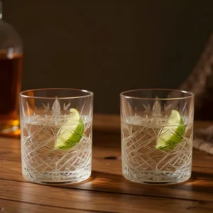 Blomus Luxury Cut Crystal Whiskey Glass Set